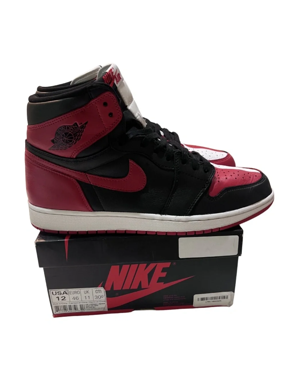 Nike Air Jordan 1 Retro High OG Homage To Home Size 12 861428-061 Sneakers VNDS